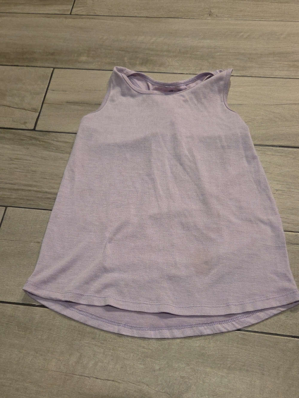 Lilac Sleeveless Tank Top - Simple Casual Tee